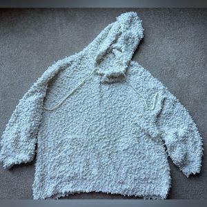 Cream Popcorn Sweater Hoodie